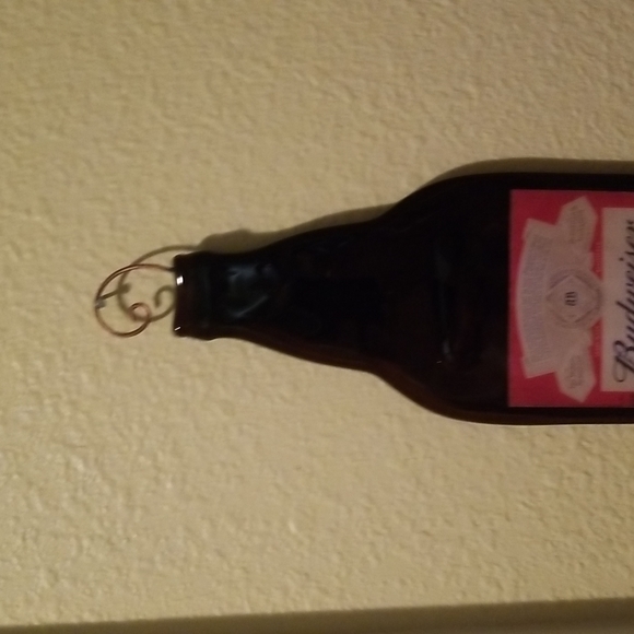 BUDWEISER WALL PLAQUE -SPOON REST-REAL BOTTLE - Picture 6 of 7